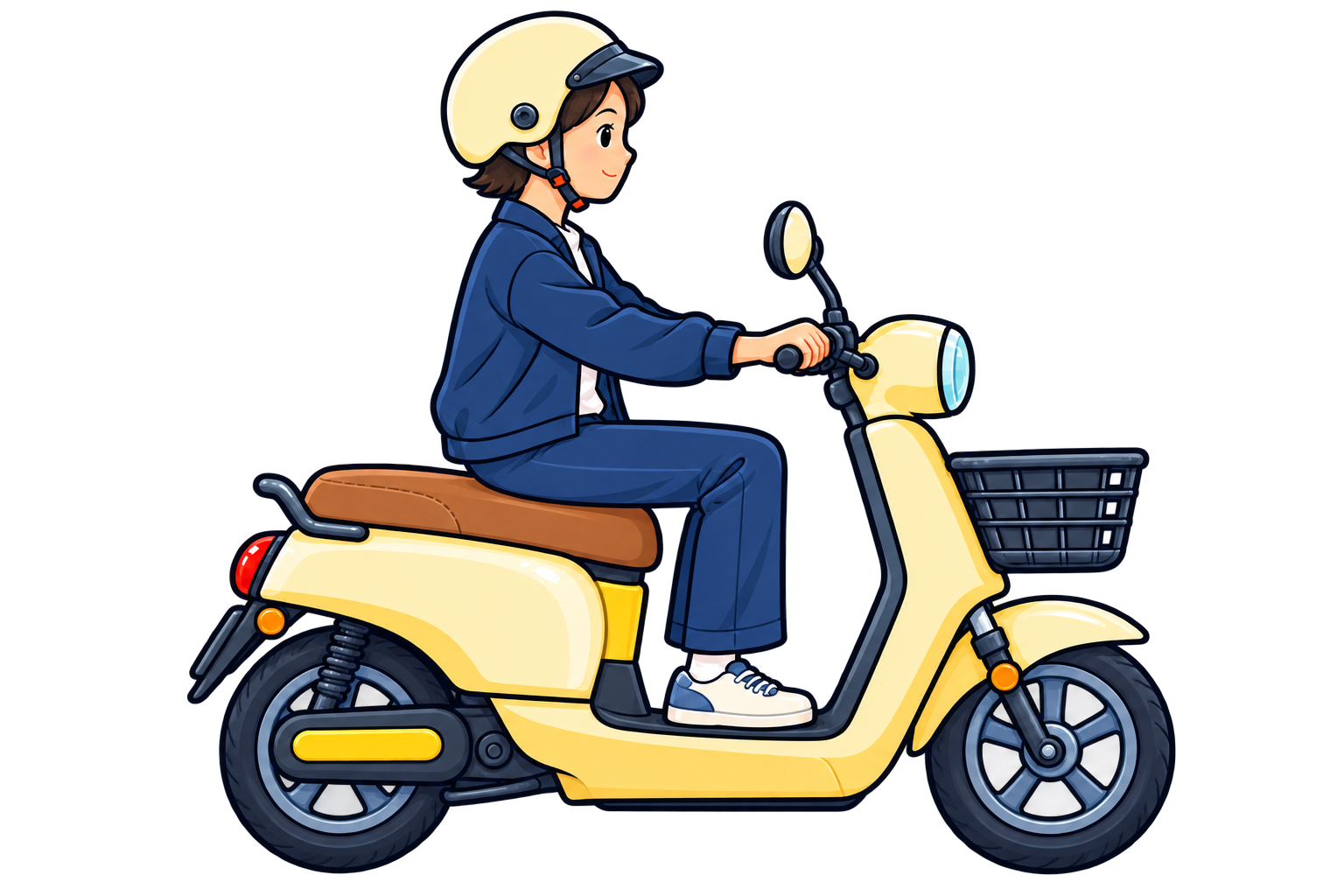 电瓶车骑行者
